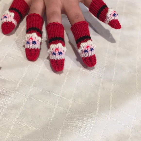 Build a Bear cookies for Santa 3 piece set & 10 Santa Finger puppets NEW Cute - Picture 3 of 6